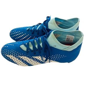 Adidas Unisex Predator Accuracy.4 Soccer Cleats Shoes-9M/10W-Blue/White-GZ0017